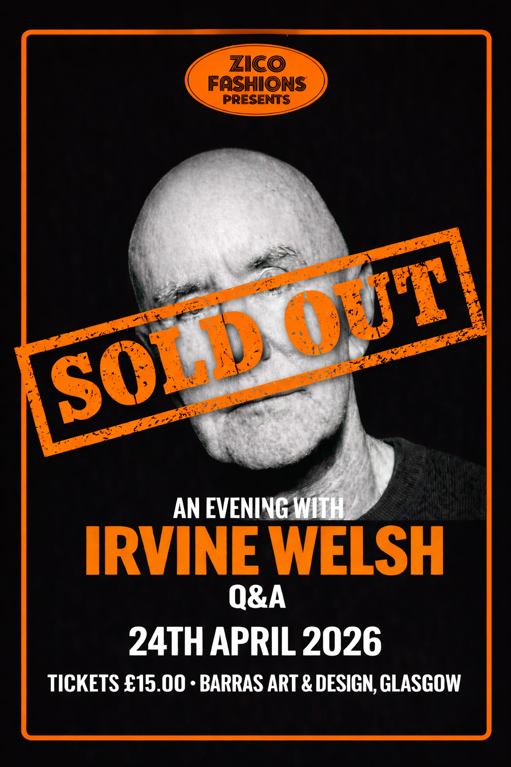 Zico presents Irvine Welsh at BAaD