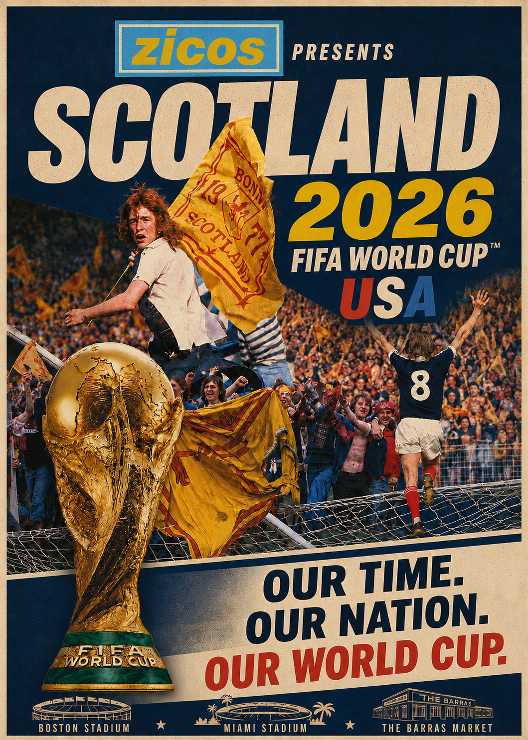 Scotland World Cup A4 Print