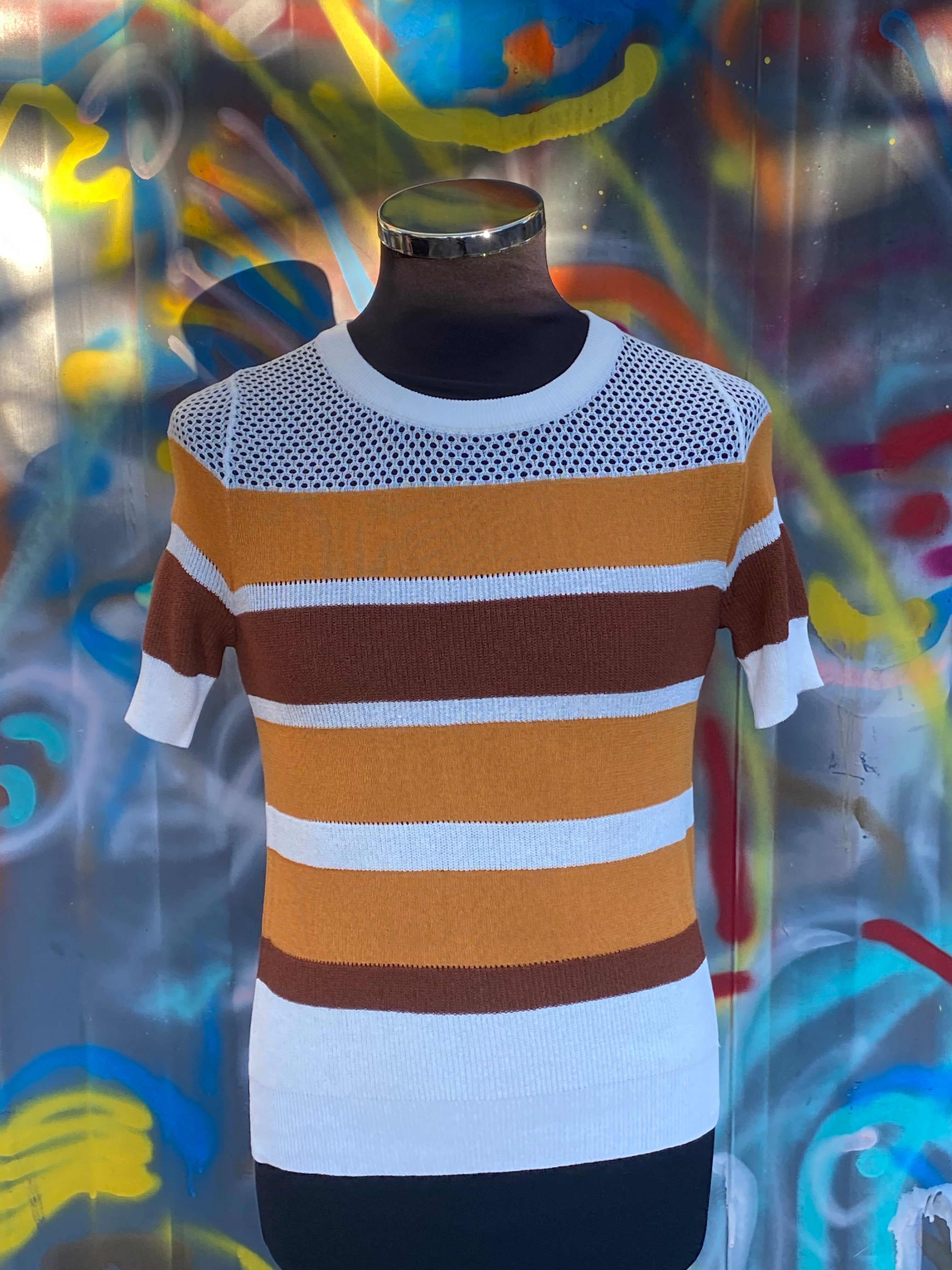Retro stripe T-shirt