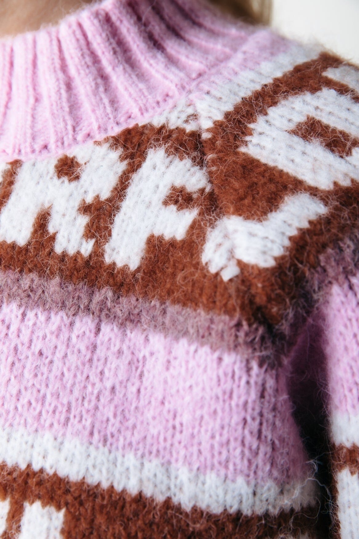 Pink hooped sweater