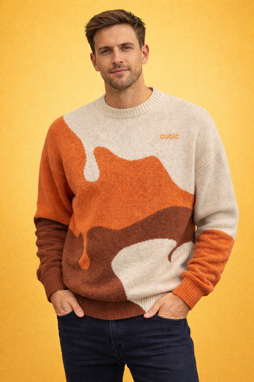 Teardrop jumper orange