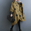 Spotted raincoat in Olive