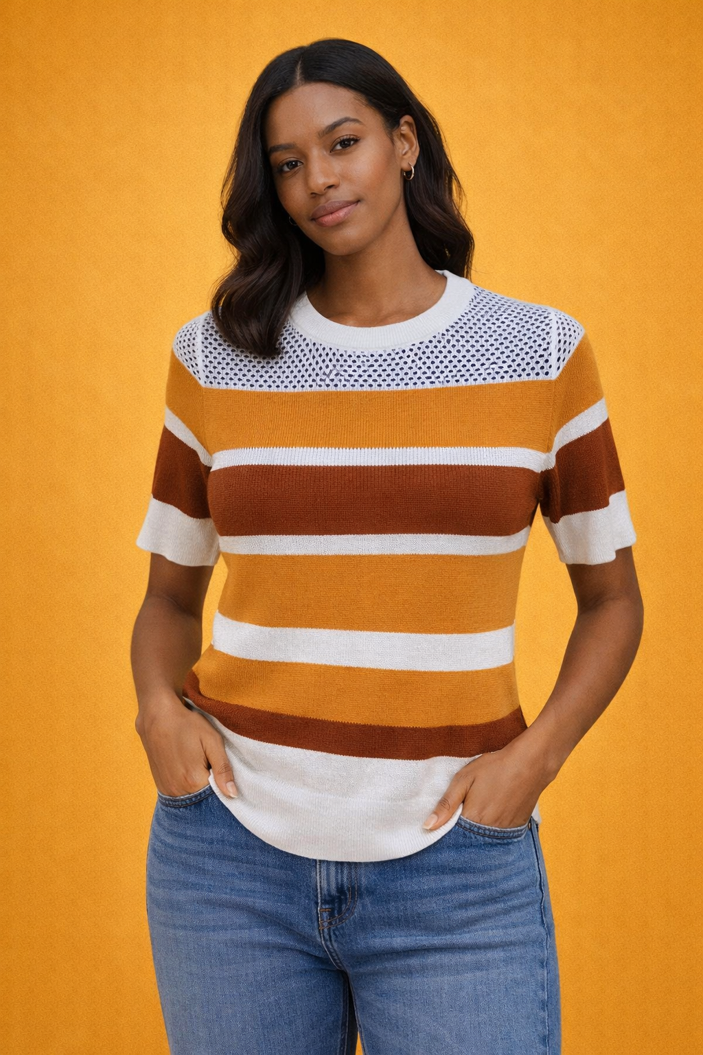 Retro stripe T-shirt