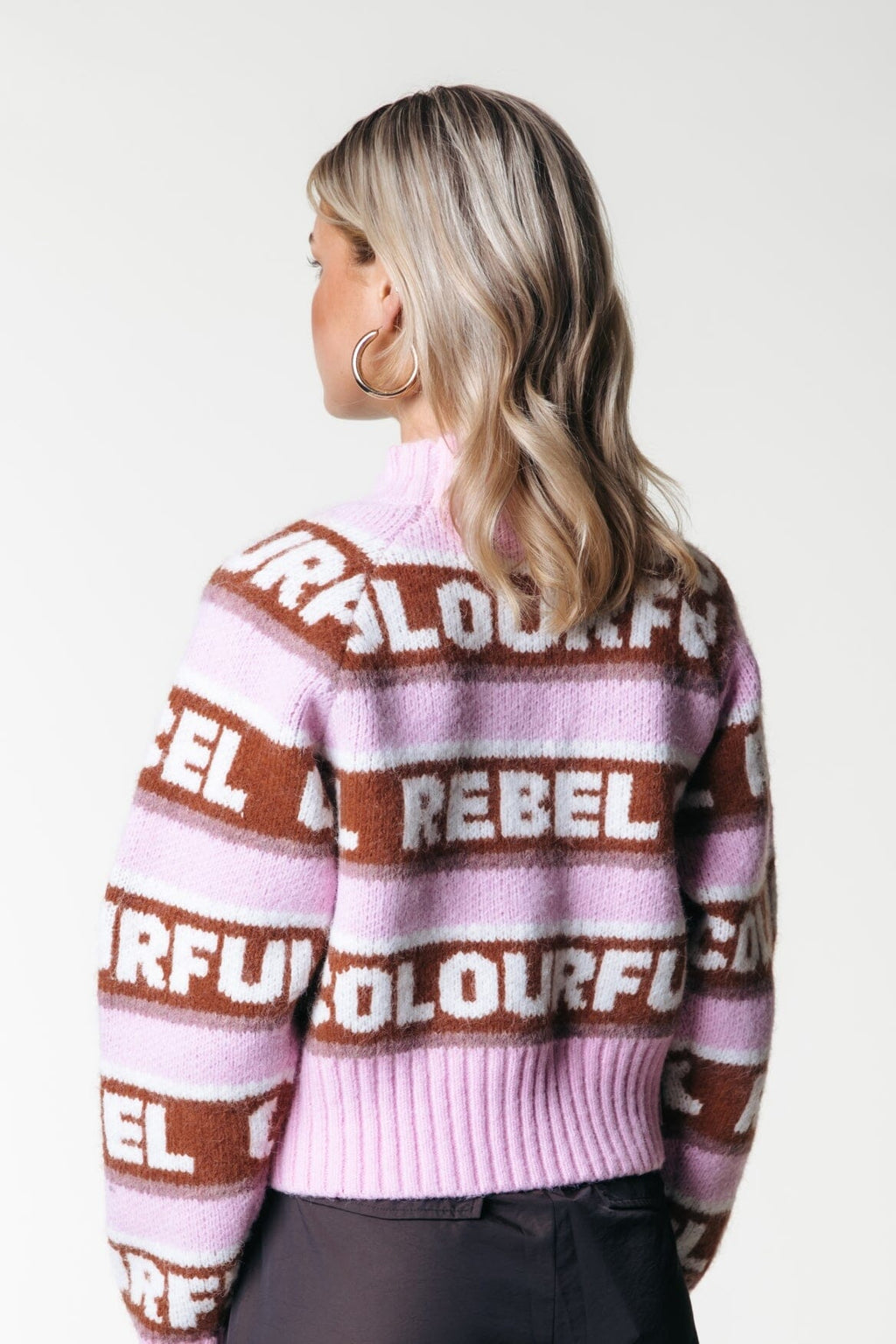 Pink hooped sweater